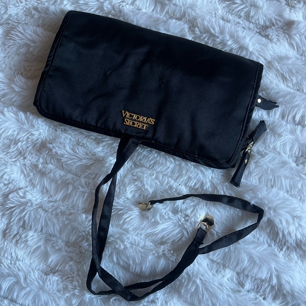 Victoria's Secret Black and Gold Pouch